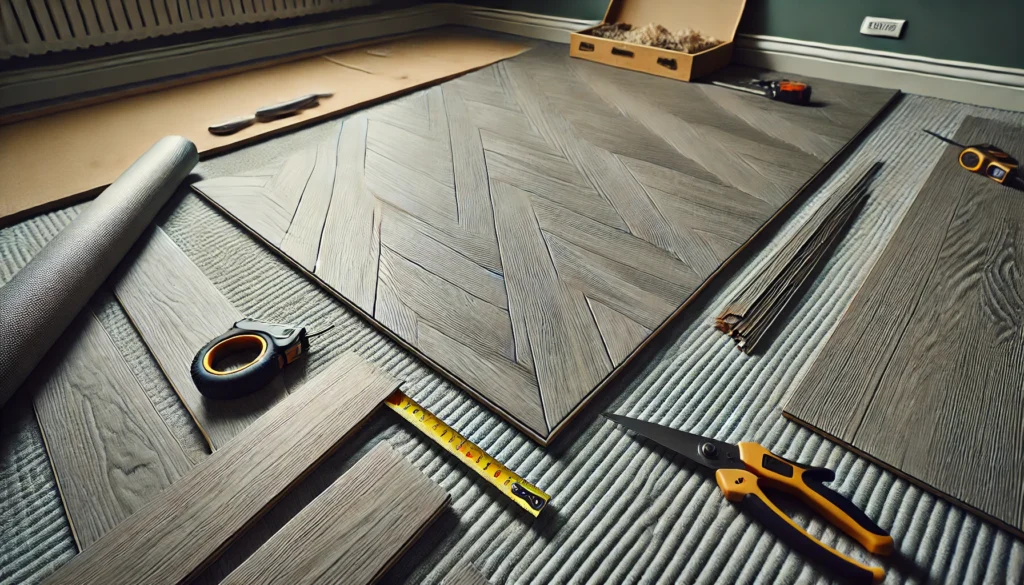 How to Install Grey Herringbone 12mm Laminate Flooring