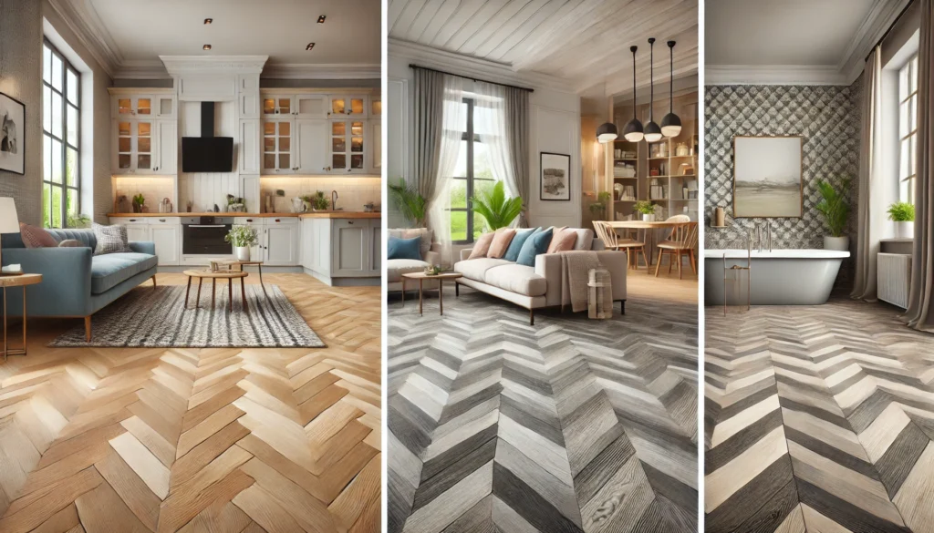 What Makes Herringbone Laminate Floors Ideal for Various Rooms?