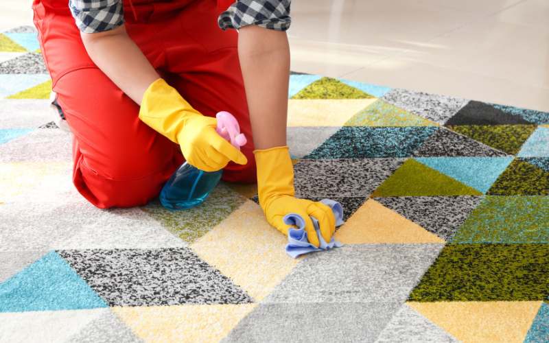 Clean Carpets Without Using a Machine