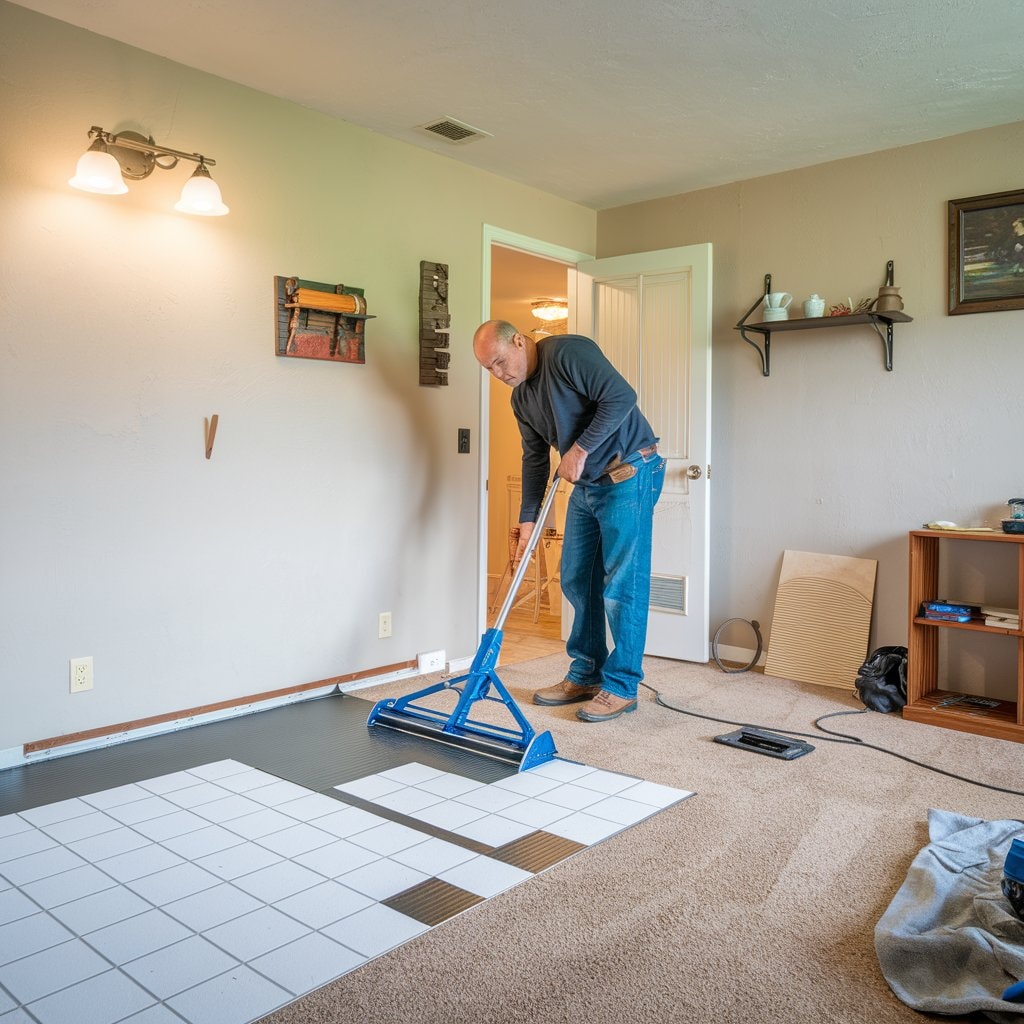 How to Install Vinyl Flooring Over Existing Tiles