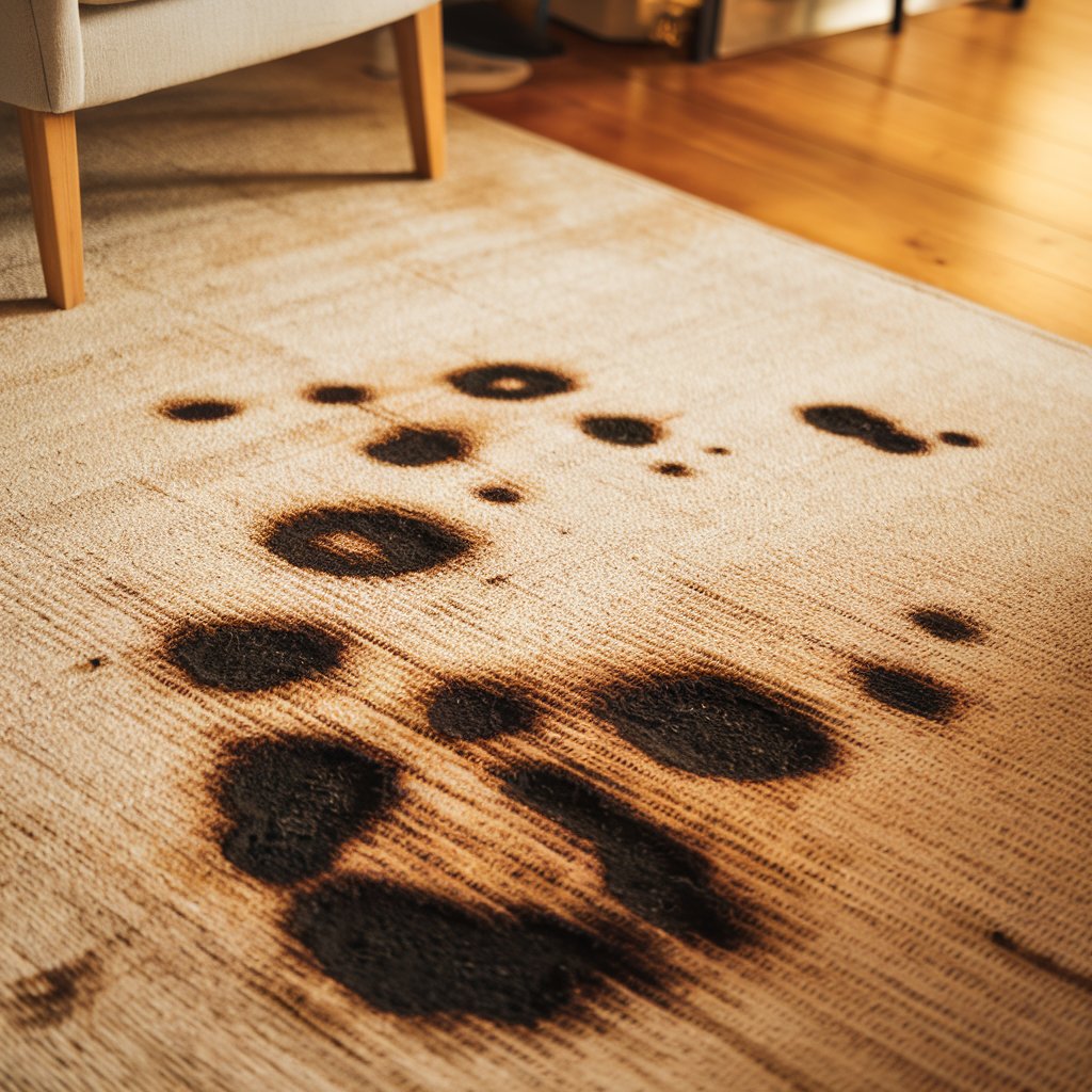 how to remove burn marks from carpet
