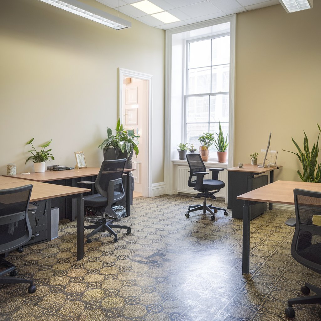 grey wood effect vinyl flooring for office
