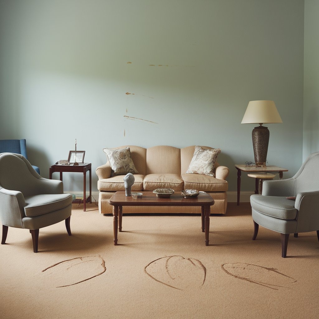 how to remove furniture marks from carpet