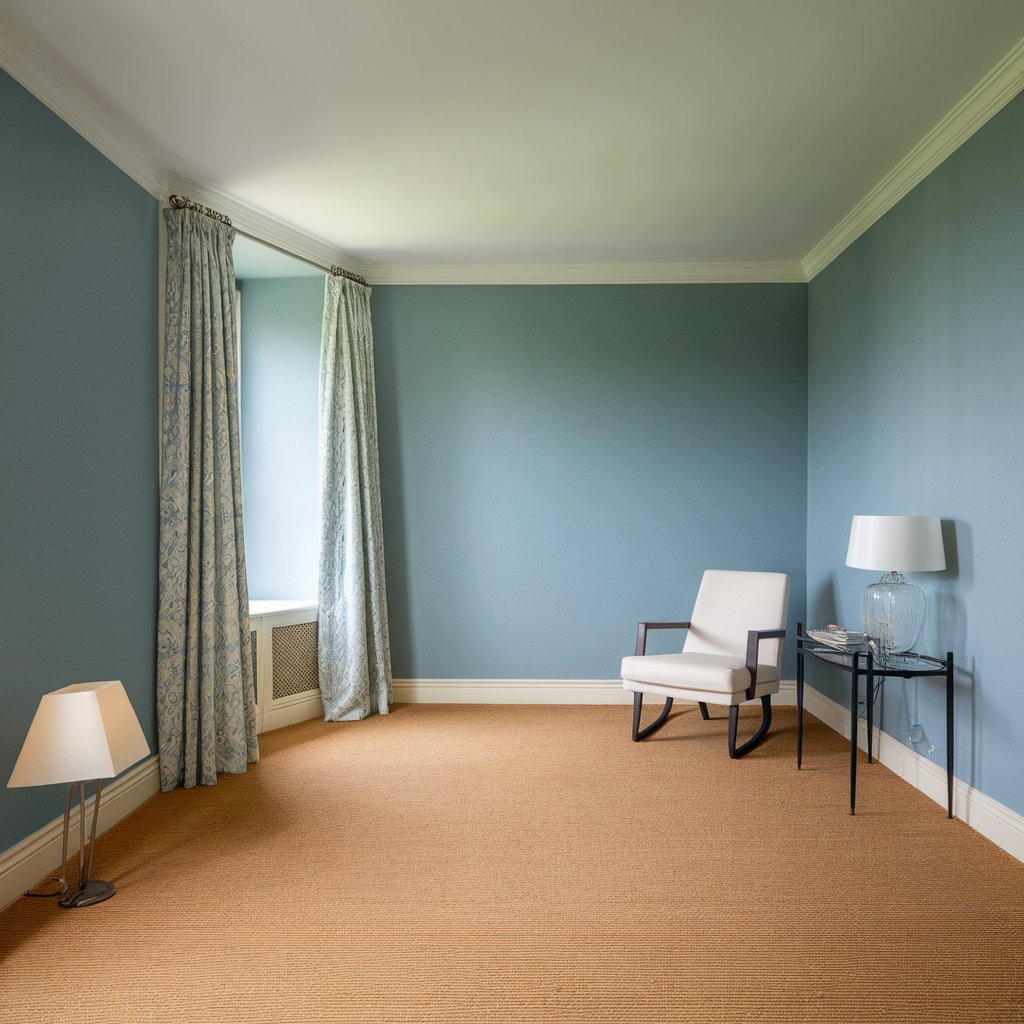 what colour carpet makes a room look bigger