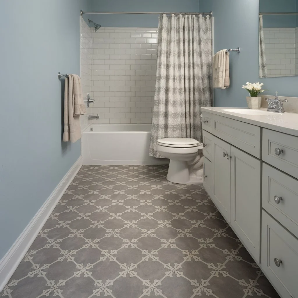 waterproof vinyl for bathroom floor